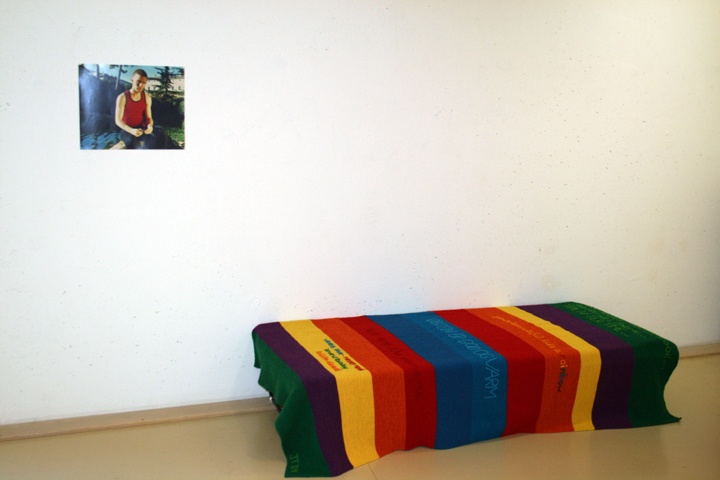 The handknitted and embroidered blanket  , Jan Tore Jensen